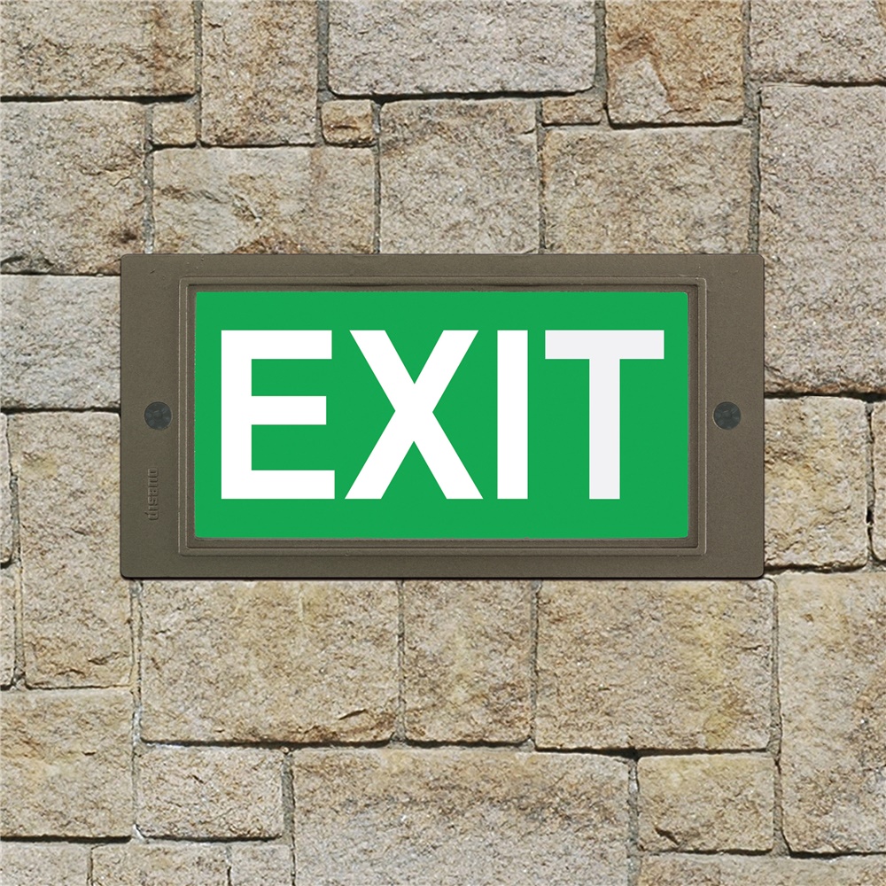 Pittogramma Exit 1206 Verde segnaletica sicurezza LED per interni ed edifici pubblici