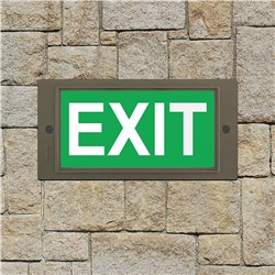 Pittogramma Exit 1206 Verde segnaletica sicurezza LED per interni ed edifici pubblici
