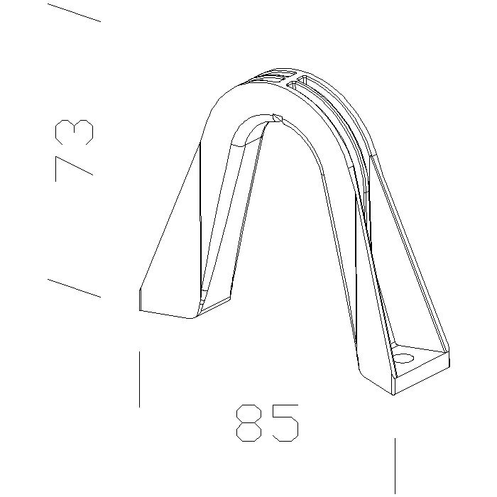 Attacco sospensione 329 antracite per illuminazione LED design moderno uso professionale