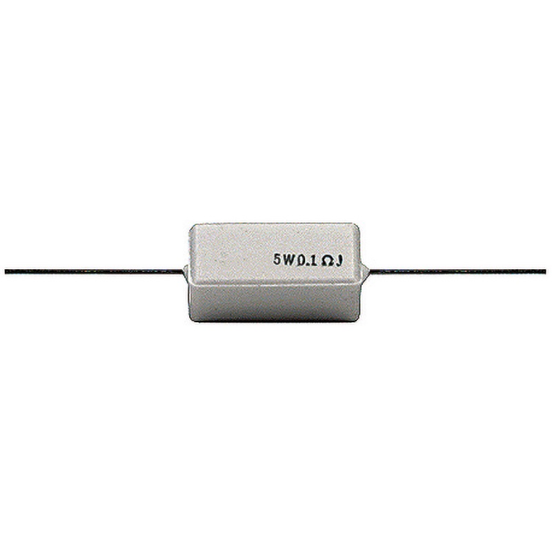 Resistenza a filo 5 watt 0,22 ohm alta affidabilità per elettronica ed elettrotecnica