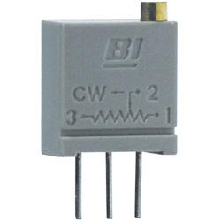 Trimmer resistivo verticale 500K ohm 0,67W 20 giri per regolazioni precise impianti elettrici