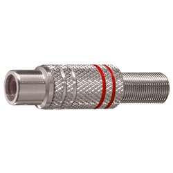 Presa voltmetrica RCA nichelata rossa resistente corrosione per applicazioni elettriche