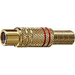 Presa voltaggio RCA dorata nera polimero connessione stabile installazioni audio video professionali e domestiche