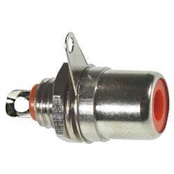 Presa pannello RCA nero compatta resistente per connessioni audio video domestiche e professionali