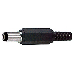 Presa DC minima 5,5x2,1 mm nera con guida integrata design compatto per installazioni elettriche rapide e sicure