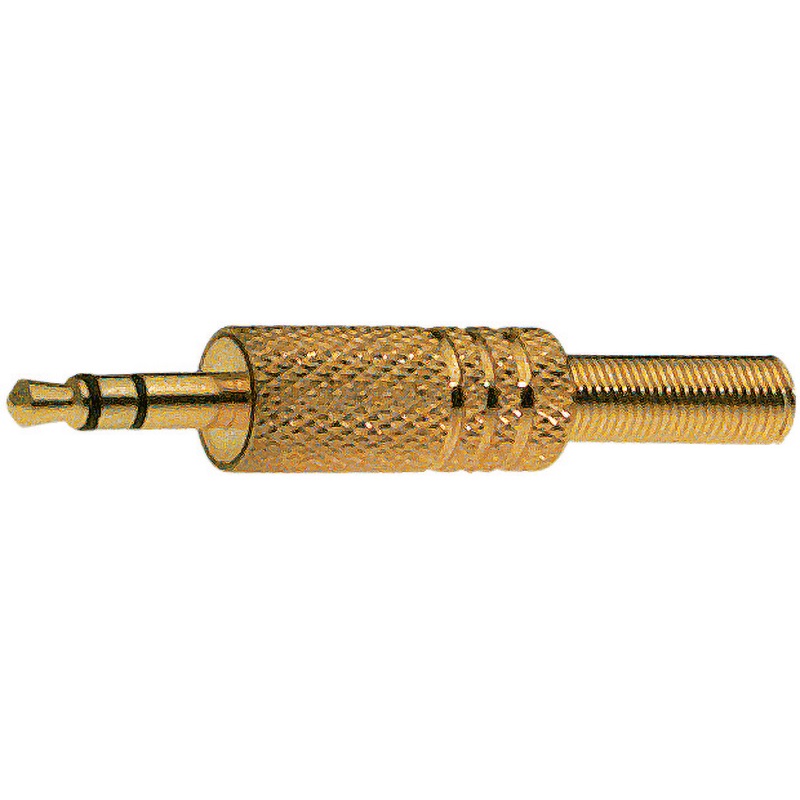 Spina volante 3,5 mm stereo dorata connessione audio professionale e domestica
