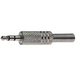 Spina volante diametro 3,5 mm metallo resistente per impianti elettrici professionali