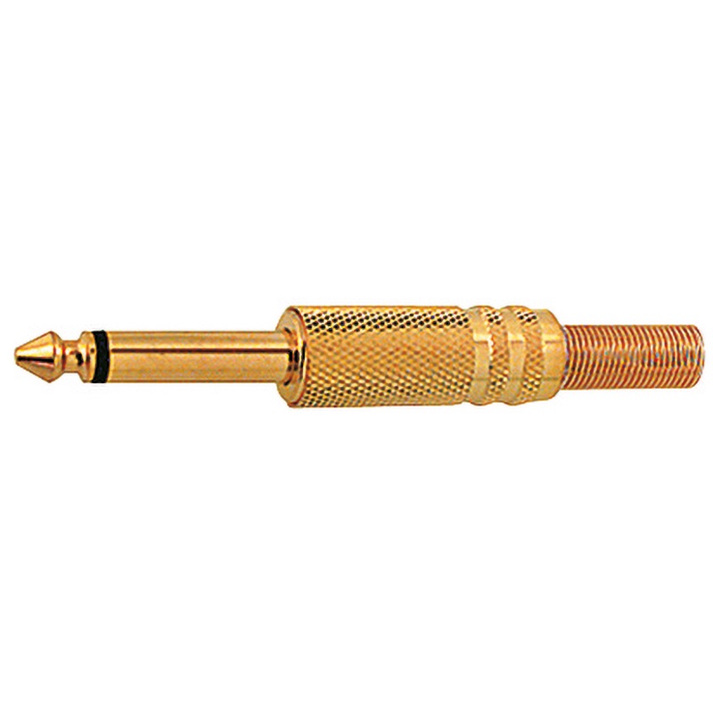 Spina volante 6,3 mm mono dorata connessioni elettriche affidabili elettronica impiantistica