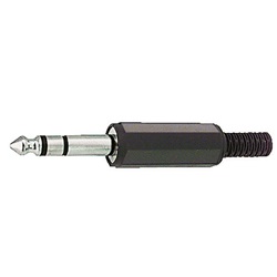 Spina volante stereo 3 poli 6,3 mm connessioni audio professionali e domestiche