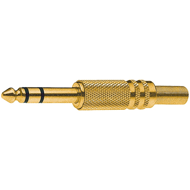 Spina volante 6,3 mm placcata oro connessione elettrica stabile e resistente