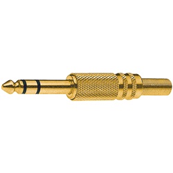 Spina volante 6,3 mm placcata oro connessione elettrica stabile e resistente