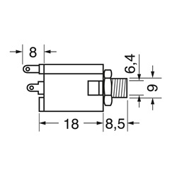Presa pannello 6,3 mm montaggio semplice materiali resistenti connessioni elettriche sicure