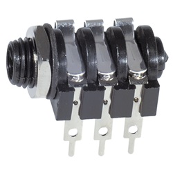 Presa pannello stereo 6,3 mm compatta robusta per connessioni audio professionali e impianti elettrici