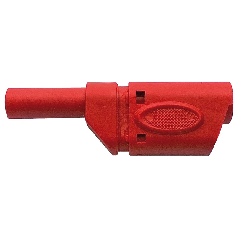 Spina banana 4 mm rossa connessioni elettriche sicure uso professionale e domestico