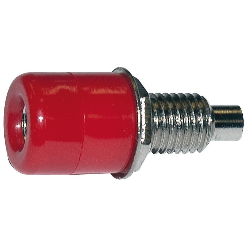 Boccola isolante rossa diametro 4 mm compatta resistente per impianti elettrici