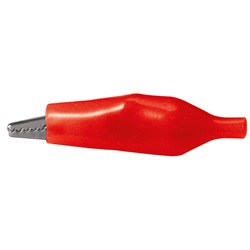 Morsetto coccodrillo isolato nero 42 mm per connessioni elettriche sicure e durature