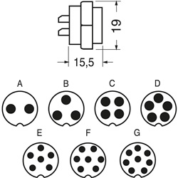 Spina standard 4 poli alta qualità per connessioni elettriche sicure e durature