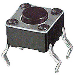 Micropulsante compatto 6x6x5 mm per circuito stampato, comando preciso e affidabile, uso elettronica e automazione