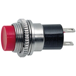 Pulsante normalmente aperto rosso controllo sicuro impianti elettrici industriali e civili