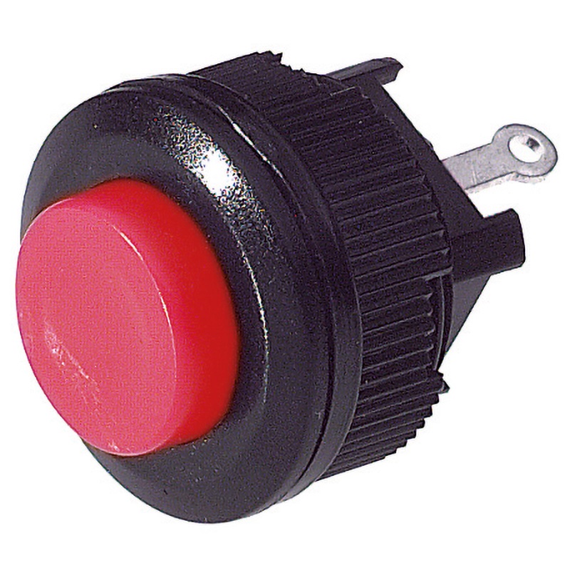 Interruttore compatto 16 mm rosso comando visibile per impianti elettrici industriali e civili