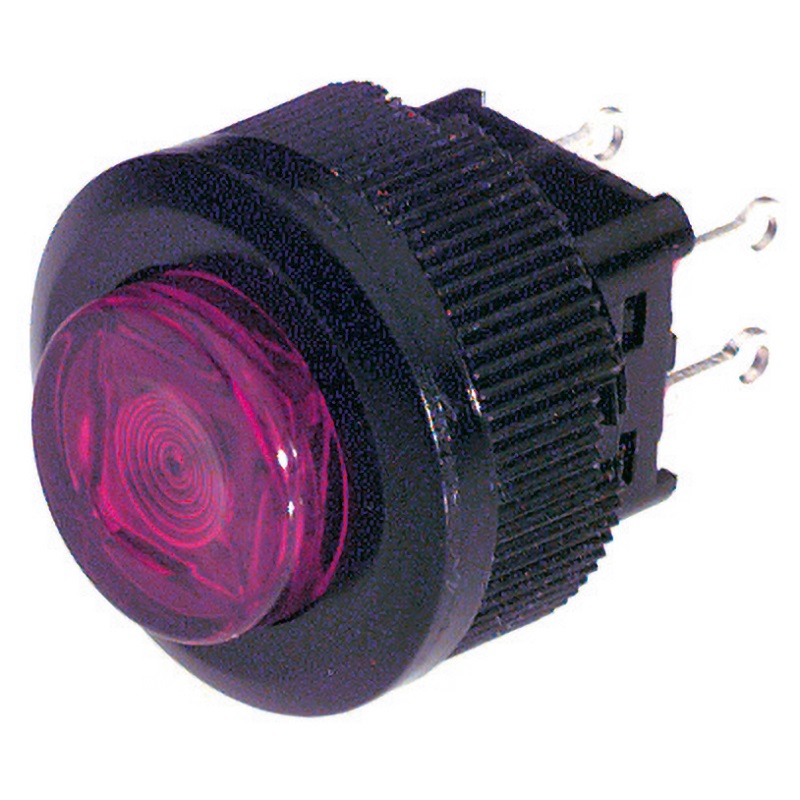 Interruttore luminoso 16 mm spia rossa segnalazione visiva impianti elettrici