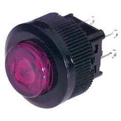 Interruttore luminoso 16 mm spia rossa segnalazione visiva impianti elettrici