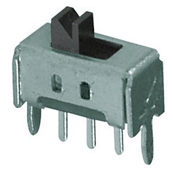 Mini deviatore compatto 1SC2P 8,6x4,3x6,3 mm per montaggio su circuito stampato, alta affidabilità e versatilità per impianti elettrici