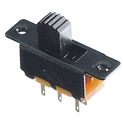 Deviatore verticale compatto 2 vie 2 poli 23x7,5x14 mm per impianti elettrici precisi e affidabili