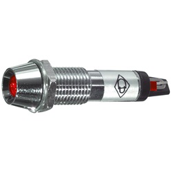 Segnalatore neon incassabile rosso 220 V per impianti elettrici sicurezza efficienza
