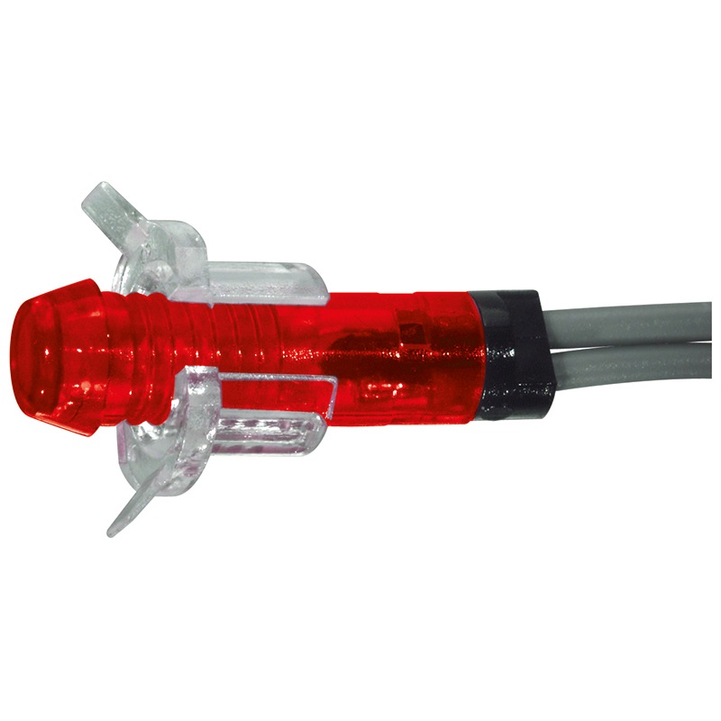 Segnalatore neon rosso 220 V indicatore visivo per impianti elettrici industriali e civili