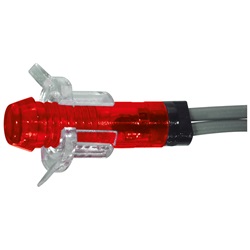 Segnalatore neon rosso 220 V indicatore visivo per impianti elettrici industriali e civili