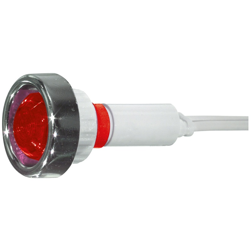 Segnalatore neon 220 V luce verde indicatore visivo per quadri elettrici e pannelli controllo