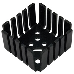 Dissipatore alluminio anodizzato raffreddamento efficiente compatibile TO3 per dispositivi elettronici