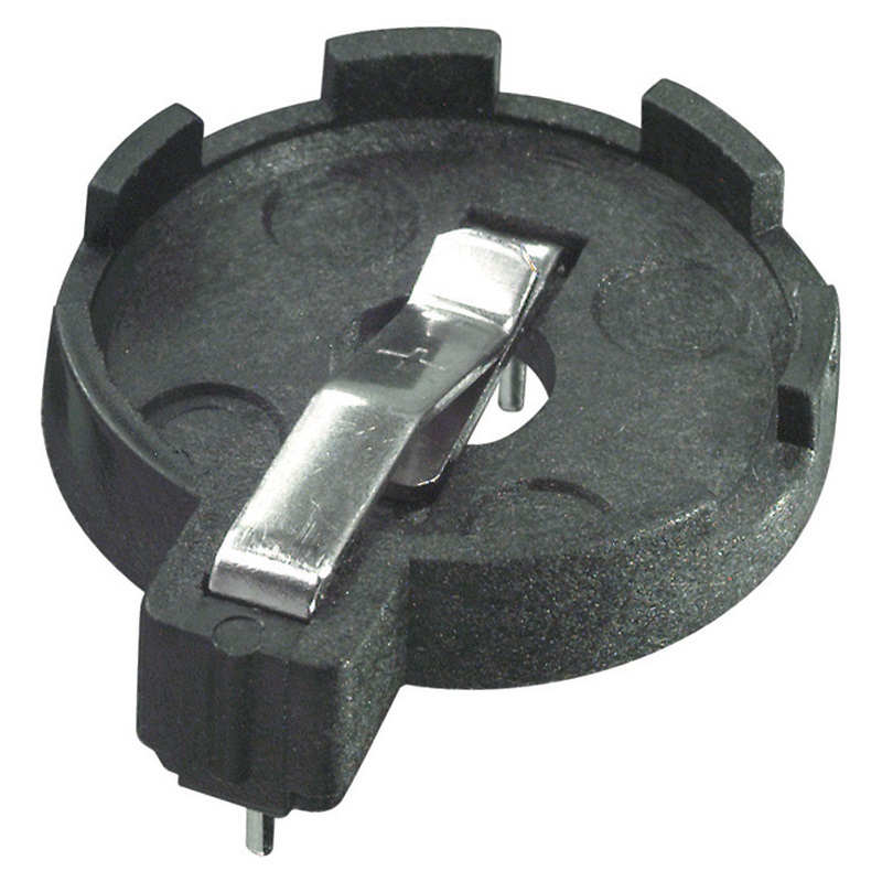 Portabatteria compatto per pile a bottone 20 mm, materiali resistenti, installazione rapida, uso elettronico