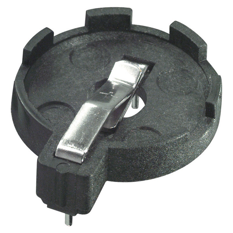 Portabatteria compatto per pile a bottone 20 mm, materiali resistenti, installazione rapida, uso elettronico