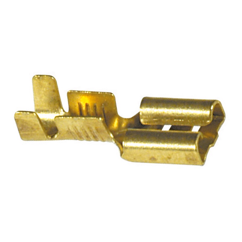 Faston femmina ottone passo 6,35 mm connessioni elettriche rapide e sicure impiantistica
