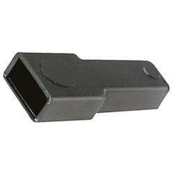 Copri faston femmina 6,35 mm nero protezione isolamento collegamenti elettrici