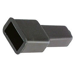 Copri faston maschi 6,35 mm nero protezione isolamento terminali elettrici standard