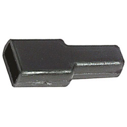 Coprifaston nero passo 4,80 mm protezione terminali elettrici faston impianti cablaggi