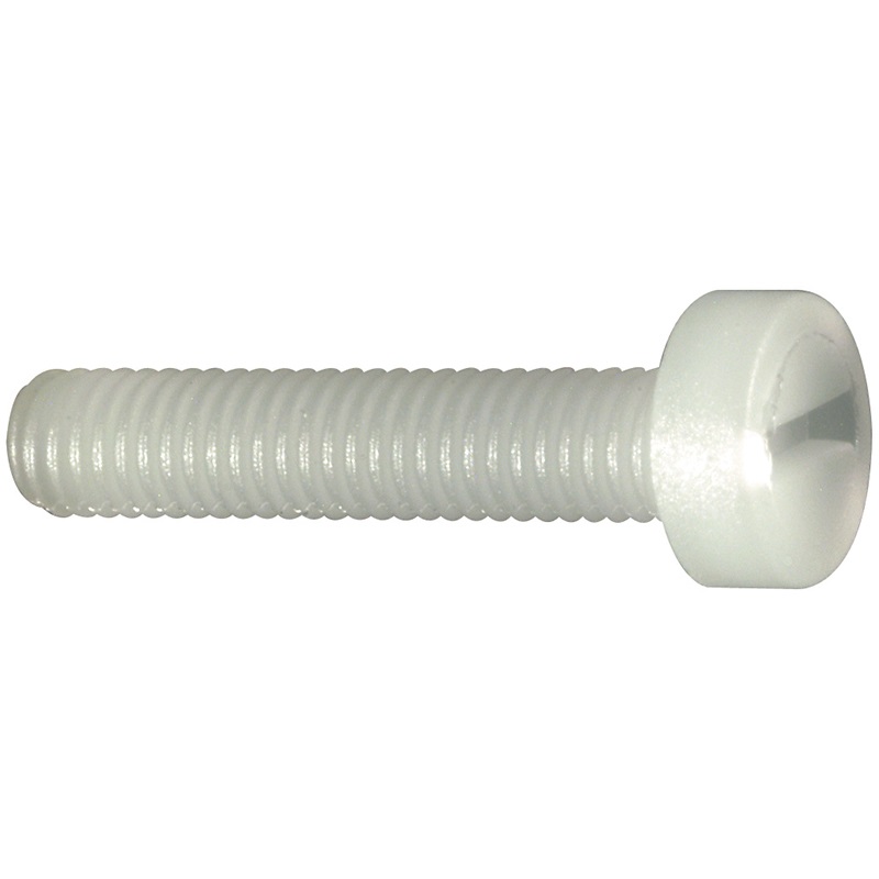 Vite nylon trasparente 3x12 mm testa croce isolante resistente corrosione applicazioni elettriche