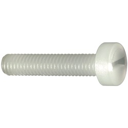 Vite nylon trasparente 3x12 mm testa croce isolante resistente corrosione applicazioni elettriche