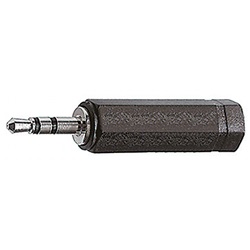 Adattatore audio stereo spina 3,5 mm presa 6,3 mm compatto per impianti professionali e domestici