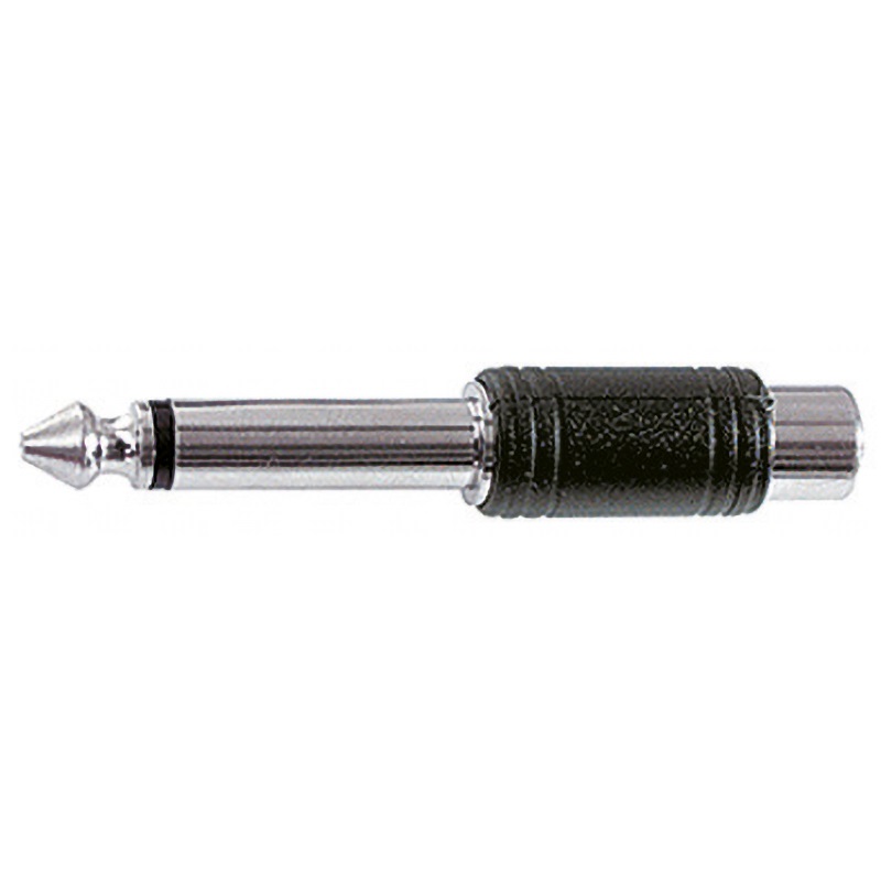 Adattatore audio spina 6,3 mm mono presa RCA collegamenti impianti elettronici