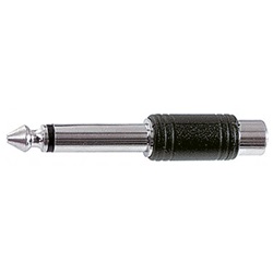 Adattatore audio spina 6,3 mm mono presa RCA collegamenti impianti elettronici