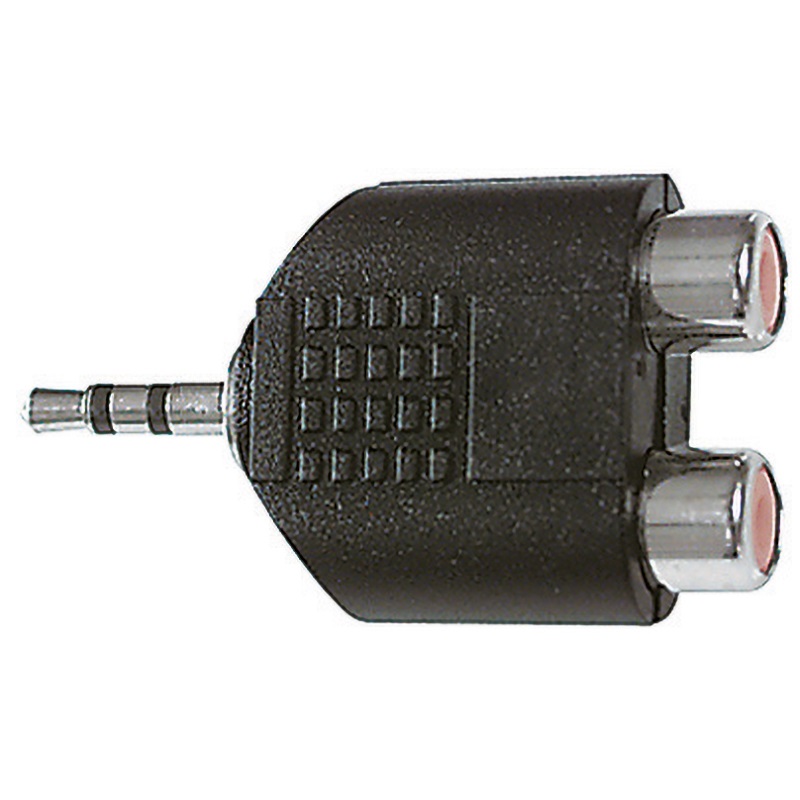Adattatore spina stereo 3,5 mm doppia uscita RCA per impianti audio professionali e domestici