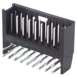 Connettore modulare maschio 90° 2 moduli 2x4 poli per installazioni elettriche compatte