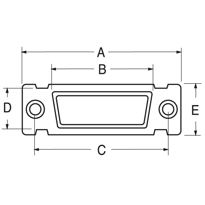 Connettore subminiatura stampato 37 poli femmina alta densità per impianti elettrici professionali