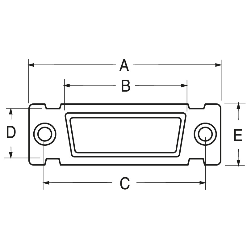 Connettore subminiatore maschio 9 poli compatto resistente per impianti elettrici