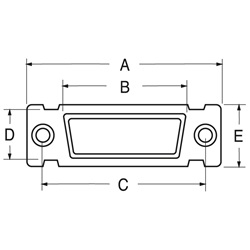 Connettore subminiatura femmina 25 poli alta affidabilità per applicazioni industriali e automazione