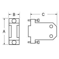 Coperchio connettore 25 poli resistente protezione polvere umidità installazioni elettriche industriali e civili